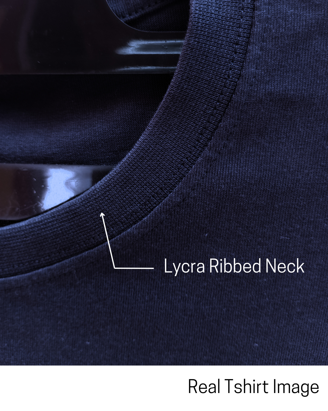 Limitless State Plain Cotton Round Neck T-Shirt - Navy Blue