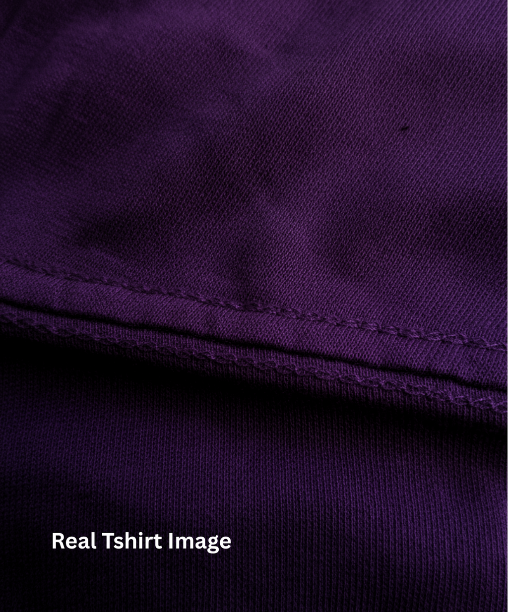 Limitless State Plain Cotton Round Neck T-Shirt - Purple