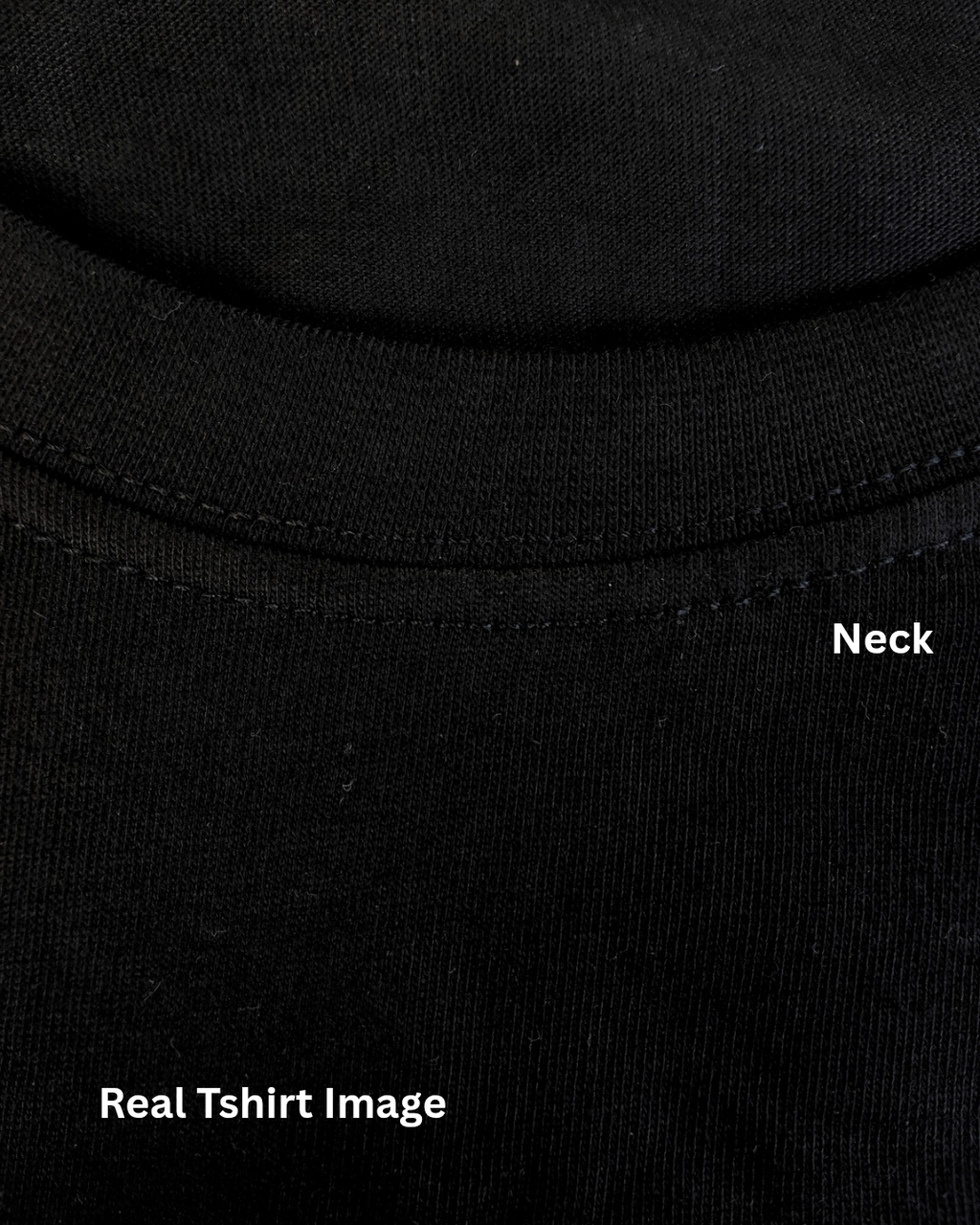 Limitless State Plain Cotton Round Neck T-Shirt - Black