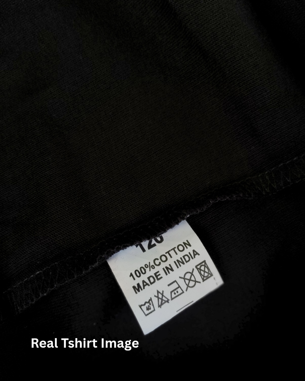 Limitless State Plain Cotton Round Neck T-Shirt - Black