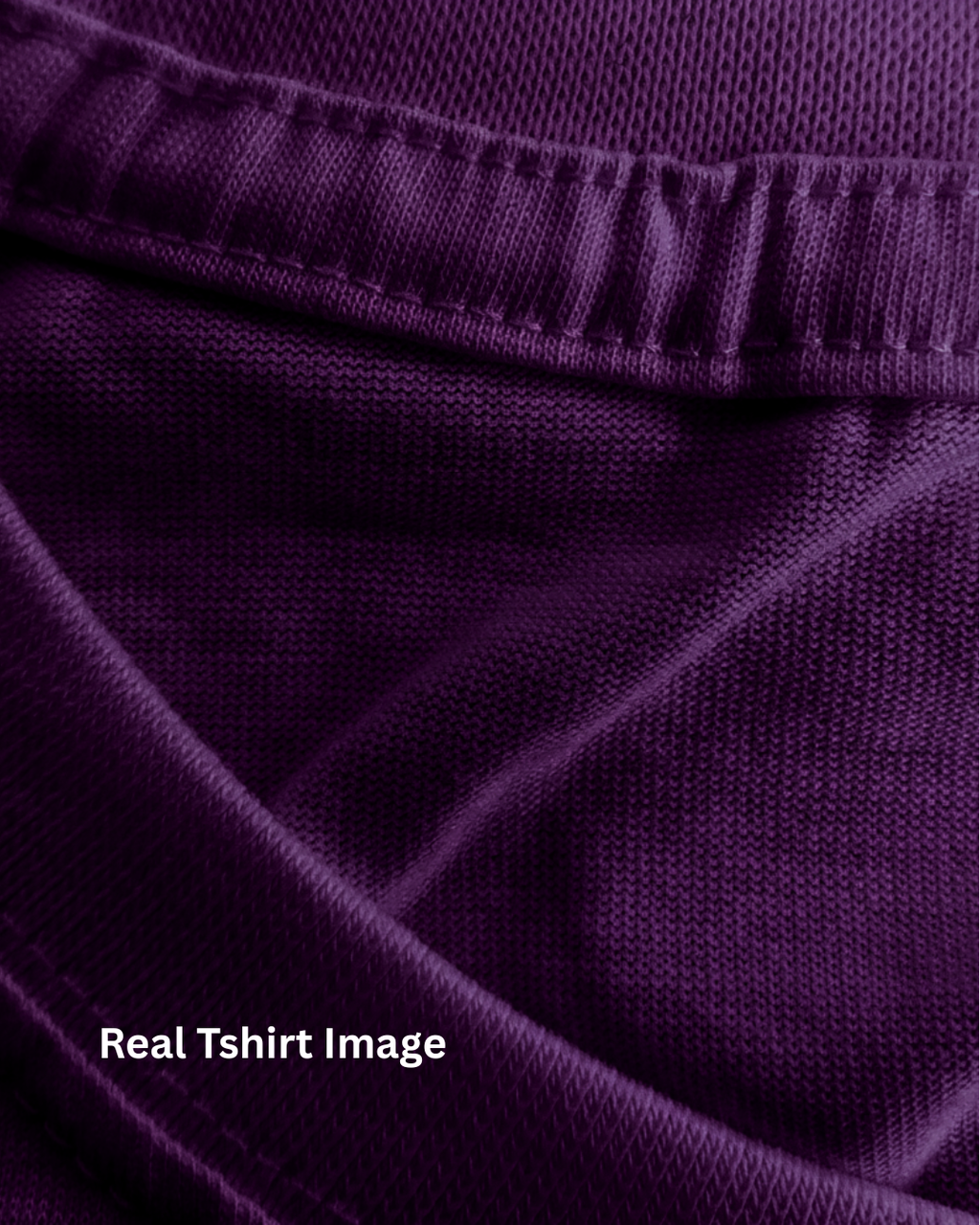Limitless State Plain Cotton Round Neck T-Shirt - Purple