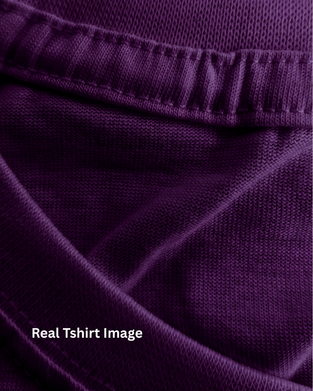 Limitless State Plain Cotton Round Neck T-Shirt - Purple