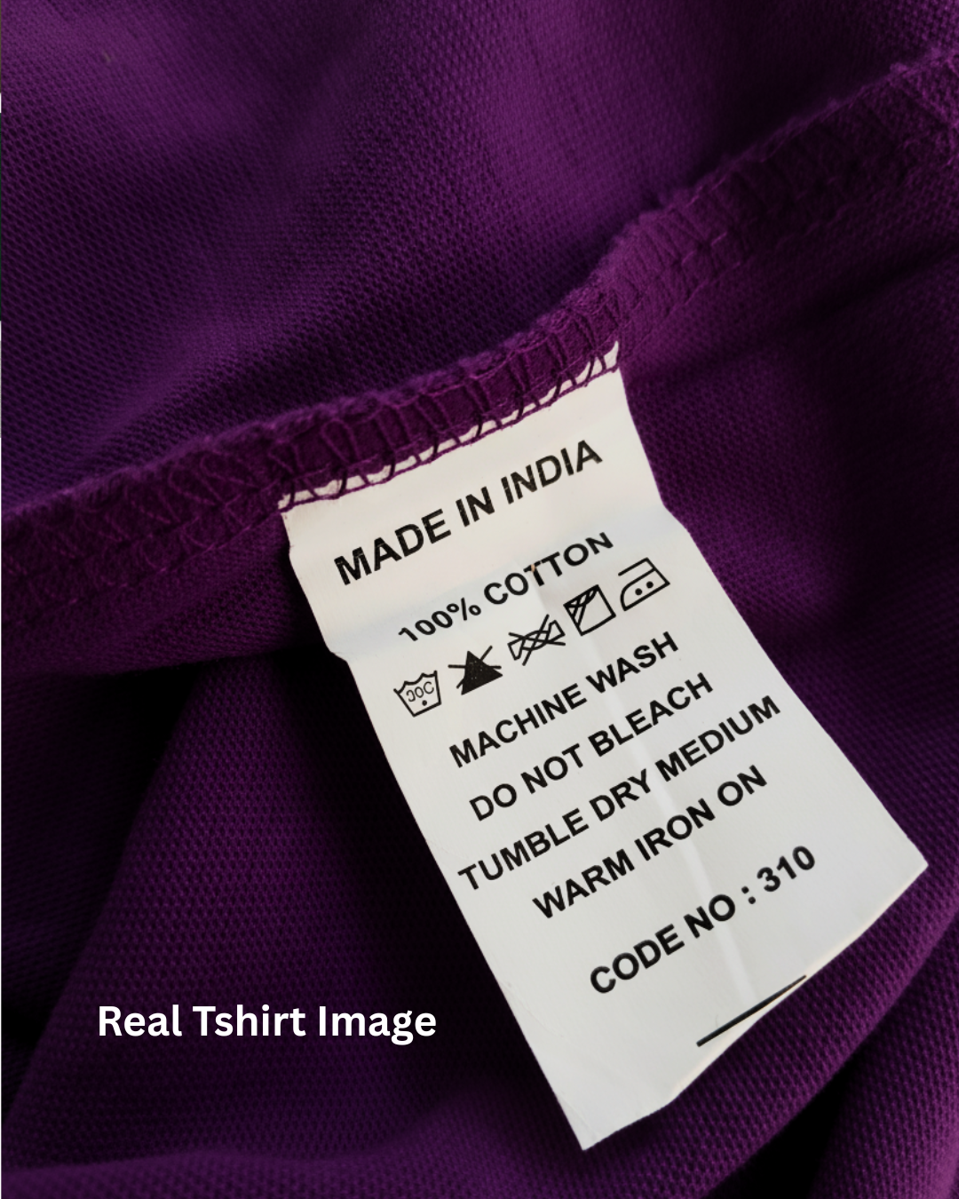 Limitless State Plain Cotton Round Neck T-Shirt - Purple