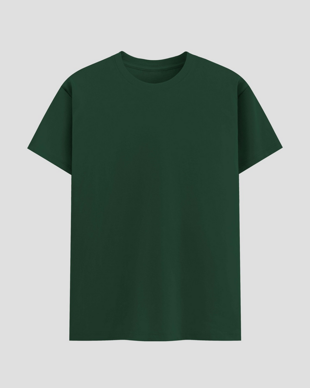 Limitless State Plain Cotton Round Neck T-Shirt - Green