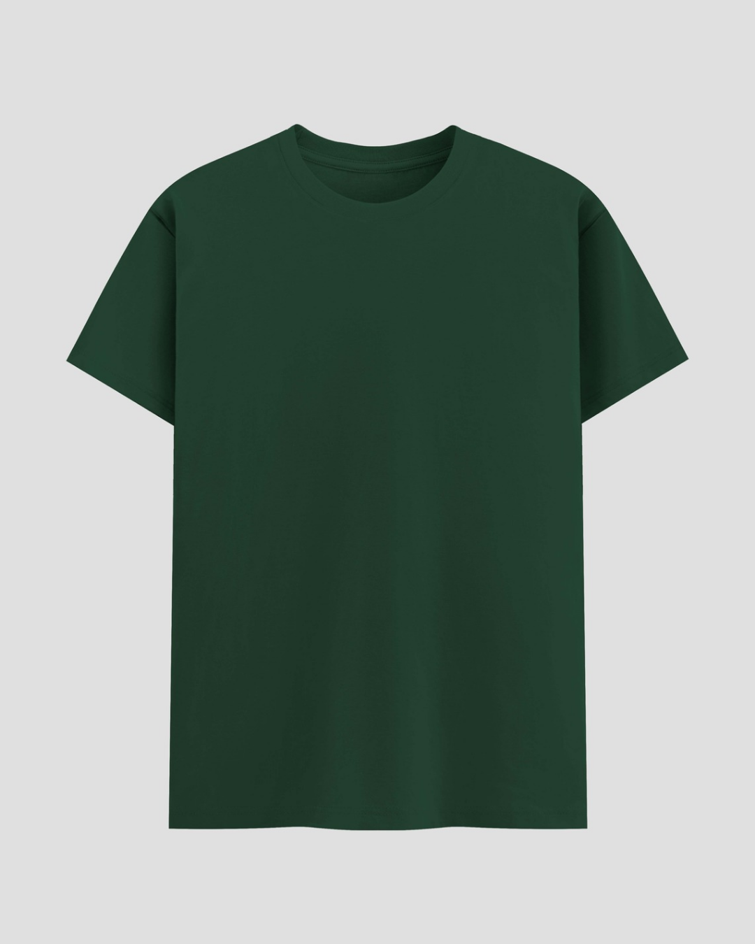 Limitless State Plain Cotton Round Neck T-Shirt - Green