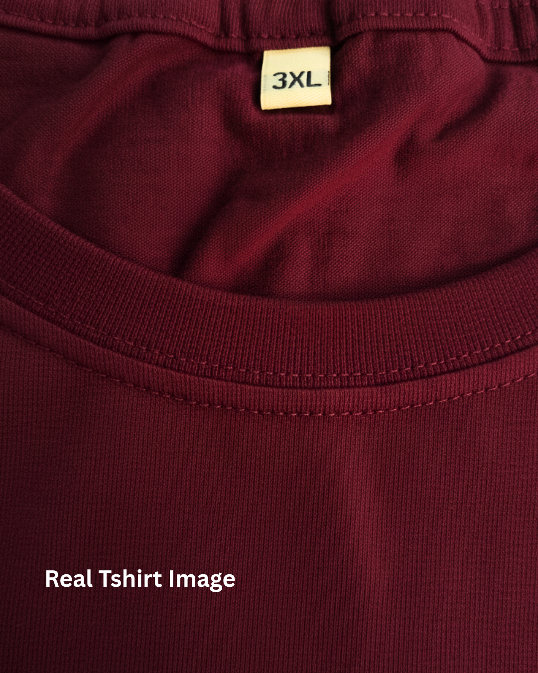 Limitless State Plain Cotton Round Neck T-Shirt - Maroon