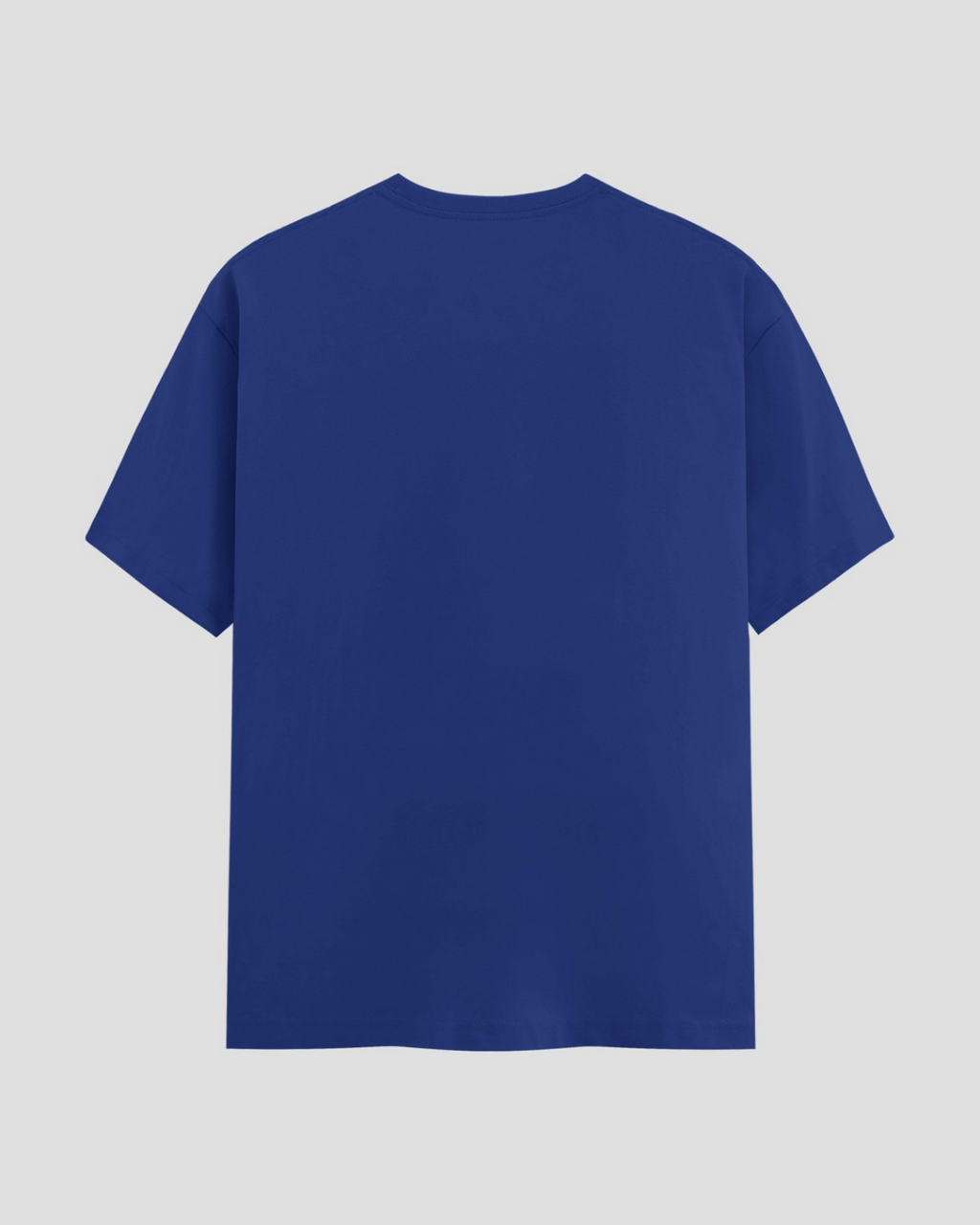 Limitless State Plain Cotton Round Neck T-Shirt - Royal Blue