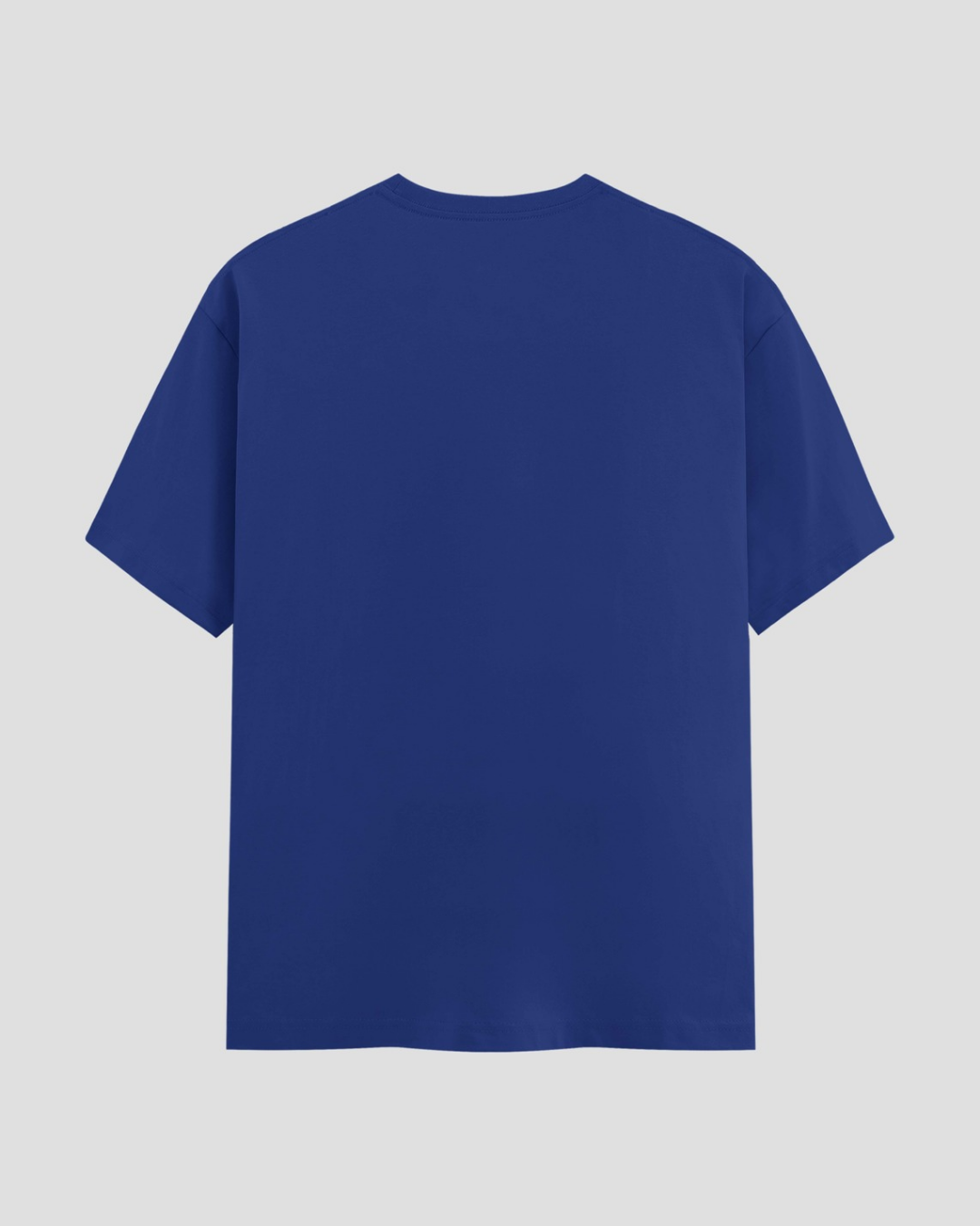Limitless State Plain Cotton Round Neck T-Shirt - Royal Blue