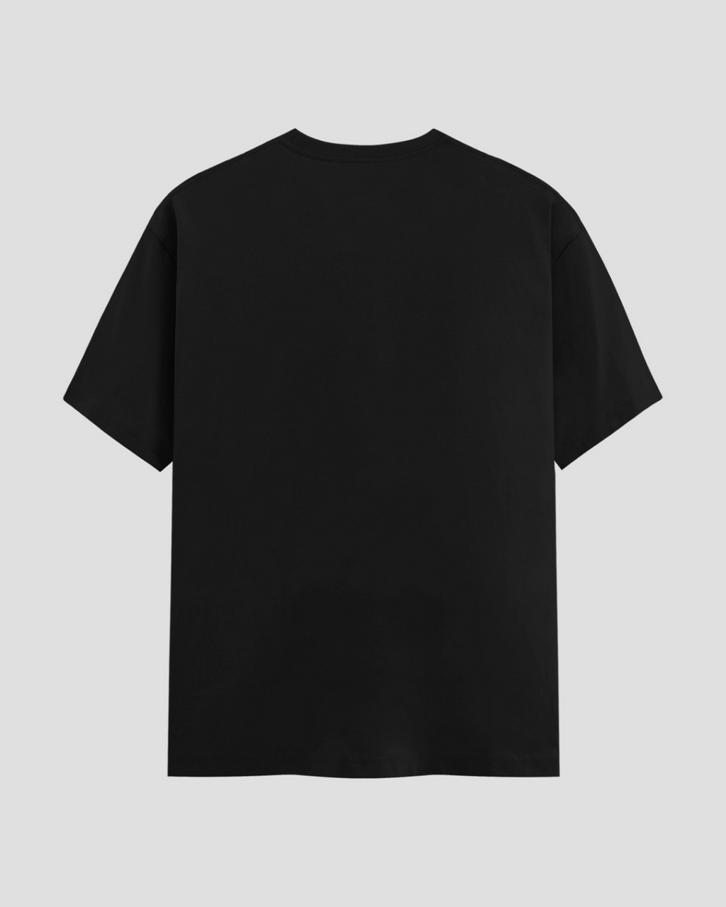 Limitless State Plain Cotton Round Neck T-Shirt - Black